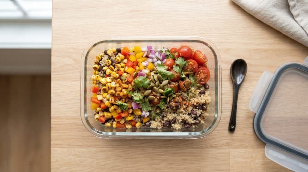 Chickpea salad wrap
