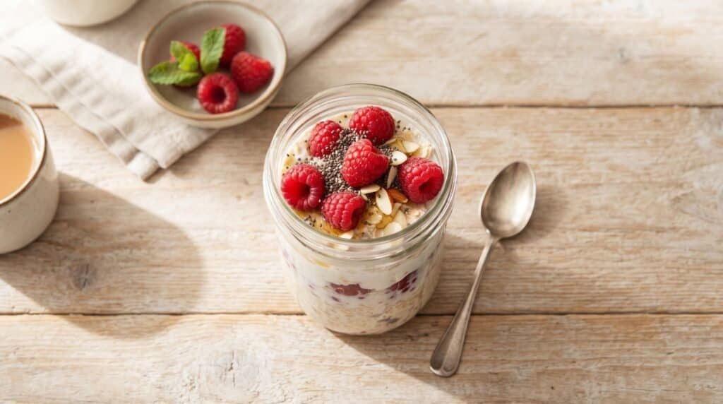 Chia pudding with almonds (~11g)